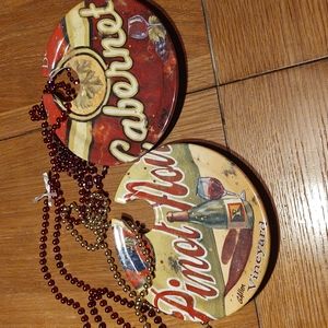 Ecobamboo Pair of Wine & Cheese Plates